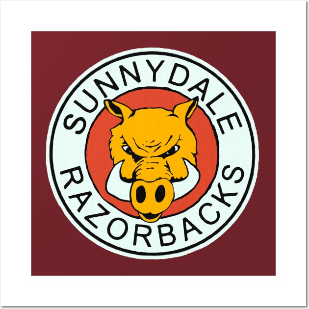 Sunnydale Razorbacks Wall Art by Clobberbox